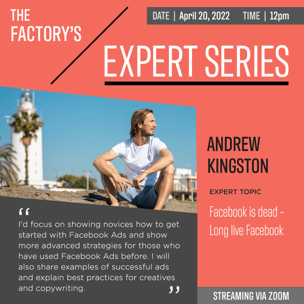 Expert Series graphic for Andrew Kingston